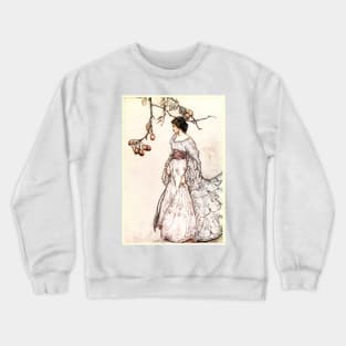 Looking very undancey indeed - Peter Pan in Kensington Gardens - Arthur Rackham Crewneck Sweatshirt